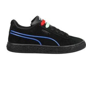 -Puma Suede Hypnotic Lace Up Youth Boys Black Sneakers Casual Shoes